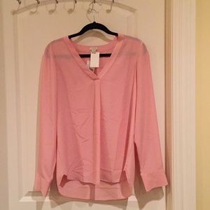 Brand new Pink long sleeve blouse